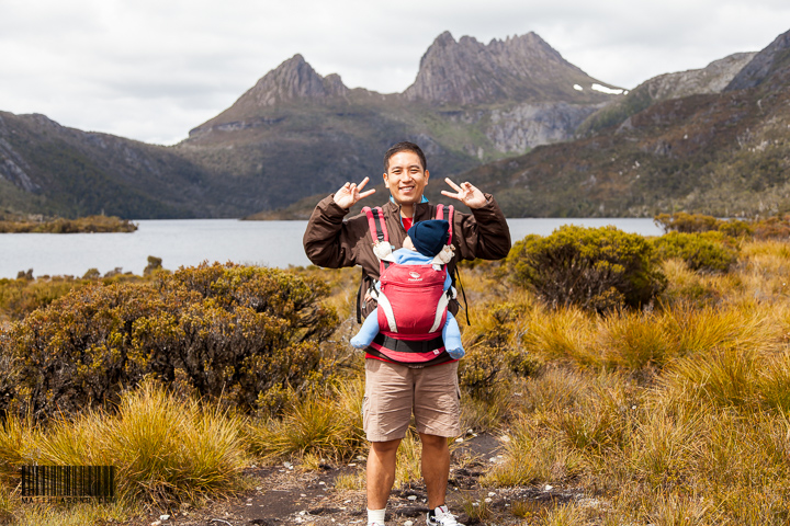 Papa is ready to conquer the 6km walk!